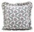 Block Print Ruffle Throw Pillow Decorative Ruffle Accent Cushion for Home Décor and Styling 24x24 Inch- Madubala For Sale