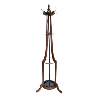 English Arts and Crafts Coat Stand in Mahogany, 1900s For Sale