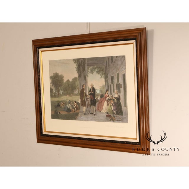 The Home Of George Washington Colored Engraving After Thomas Oldham Barlow For Sale - Image 14 of 18