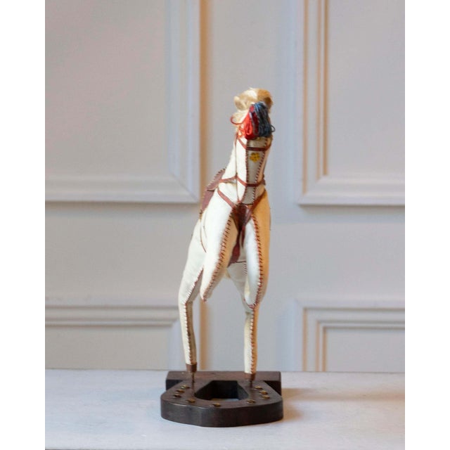 Mid 20th Century French Decorative Horse in Moleskin with Saddle and Harness, 20th Century For Sale - Image 5 of 11