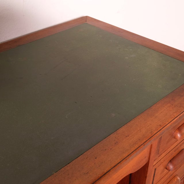 Vintage Italian Nine-Drawer Desk, 1940s For Sale - Image 16 of 18