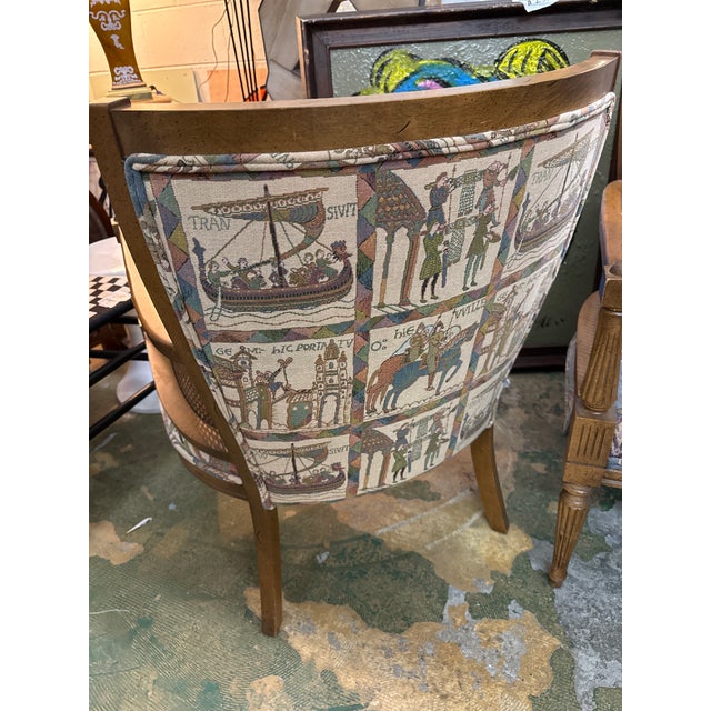 1960s Cane Regency Style Lounge Chairs a Pair For Sale - Image 10 of 10