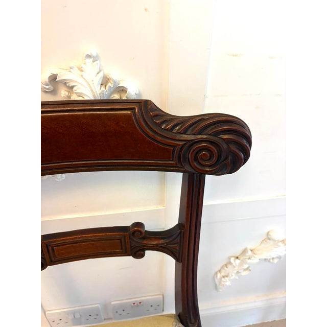 Black Antique Regency Mahogany Dining and Carver Chairs, 1820, Set of 8 For Sale - Image 8 of 18