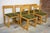 Wood and Fabric Dining Chairs, 1960s, Set of 6 For Sale - Image 9 of 12