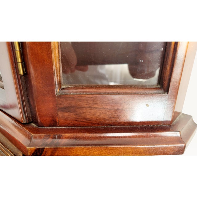 Vintage Dutch Glazed Wall Display Cabinet in Curio Vitrine, Netherlands, 1960s For Sale - Image 3 of 13