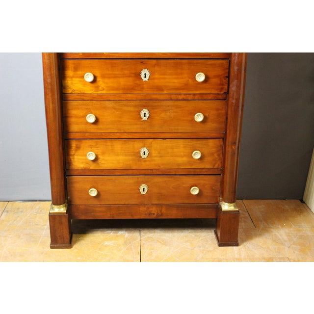Traditional Empire Dresser with Columns, 19th Century For Sale - Image 3 of 15