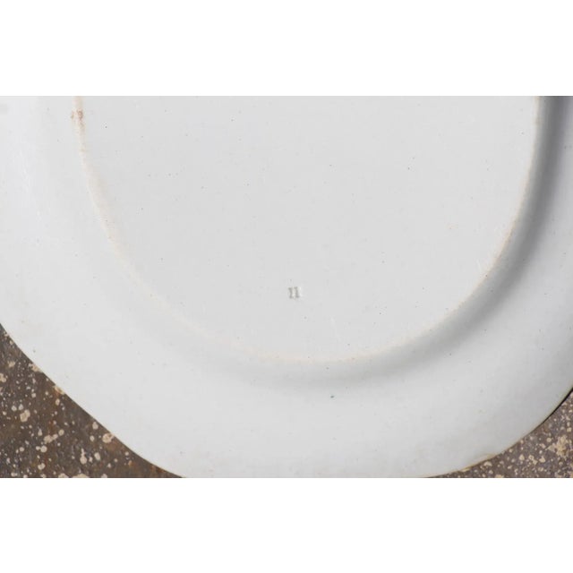 Antique "Wood & Brownfield Grecian Statue" Staffordshire Transferware Platter For Sale - Image 10 of 11