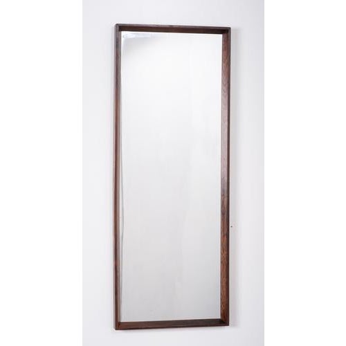 Long Rosewood Wall Mirror, Denmark, 1960s For Sale - Image 3 of 8