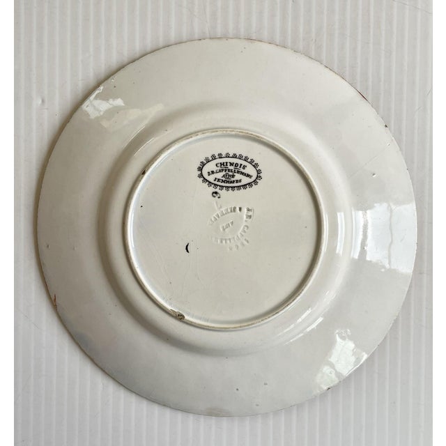 Antique Jb Cappellemans Pearlware Child’s Plate, Children Playing 1847-1870 For Sale In Cleveland - Image 6 of 10