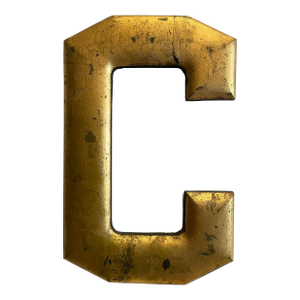 Antique Giltwood Letter C