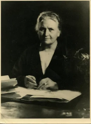 Studio Vasari, Portrait of Maria Montessori, Vintage Black & White Photograph, 1940s