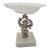 Mid 20th Century Hollywood Regency Cherub & Milk Glass Shell Dish on Marble Base For Sale