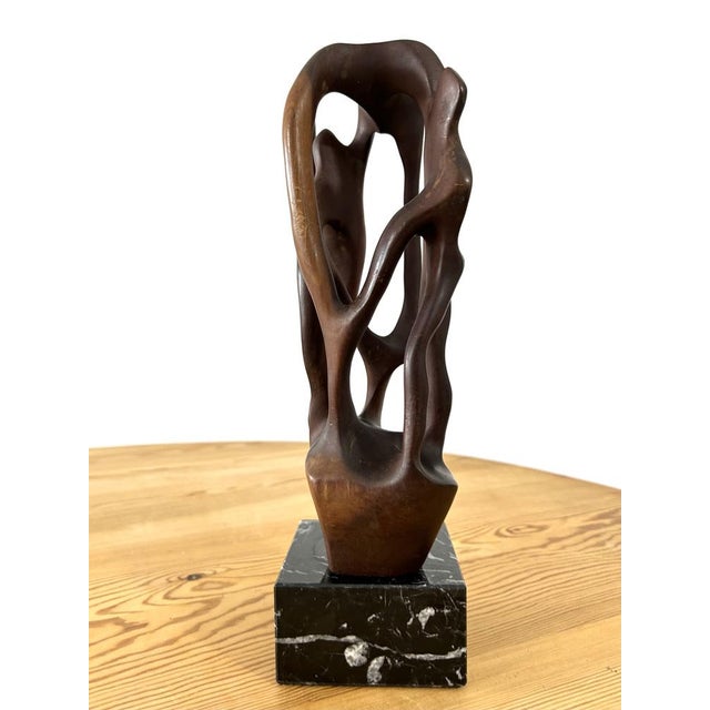 1950s Solid Wood Sculpture, 1960s For Sale - Image 5 of 5