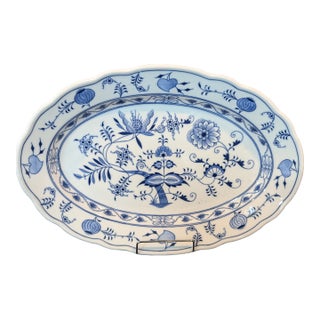 Teichert Blue Onion Oval Platter 20″ For Sale