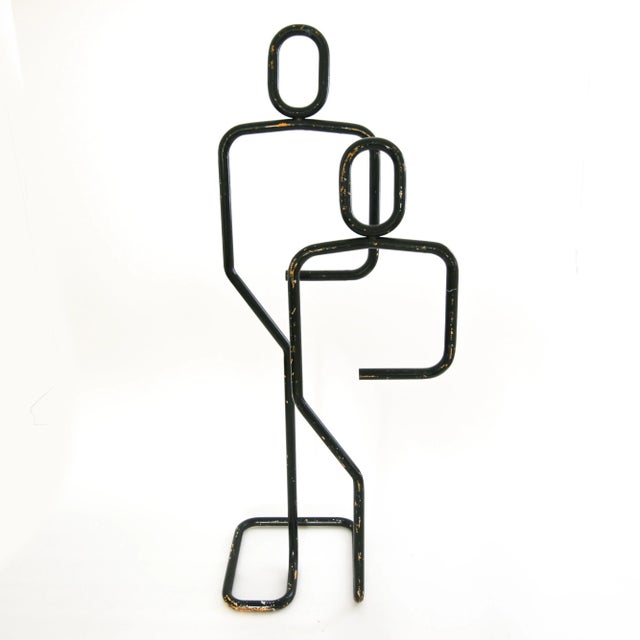 Postmodern Coat Rack in Black C. 1980's For Sale - Image 9 of 9