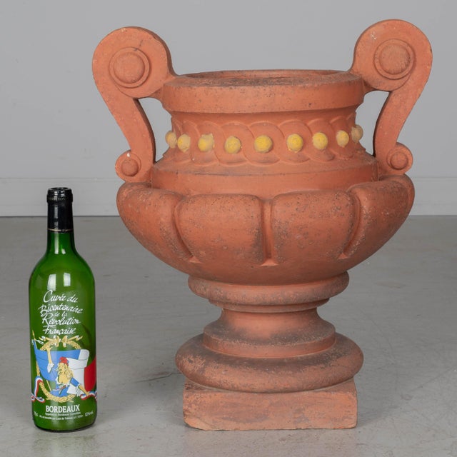 19th Century French Terracotta Garden Urn by Perrusson For Sale - Image 11 of 11