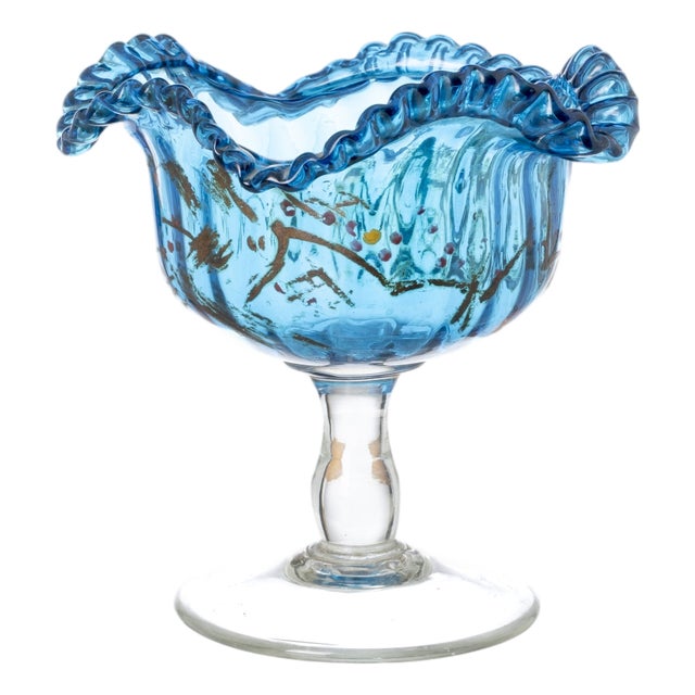 Small Fruit Bowl in Crystal and Glass For Sale