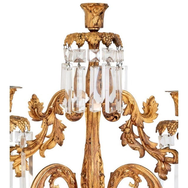 Late 19th Century Late 19th Century Napoleon III Ormolu 5-Branch Candelabrum For Sale - Image 5 of 5