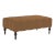 Mirasol Scalloped Ottoman, Cinnamon Velvet For Sale