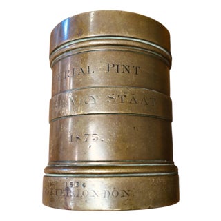 Antique Bronze Imperial Pint Measure from Potter of London, 1875 For Sale