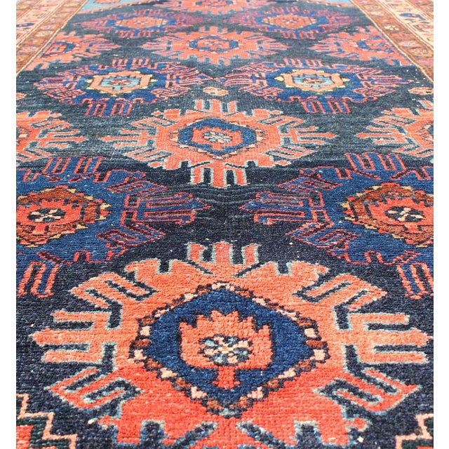Early 20th Century Antique Persian Malayer Carpet With Sub-Geometric Floral Design 3'3"x6'2" For Sale - Image 5 of 7