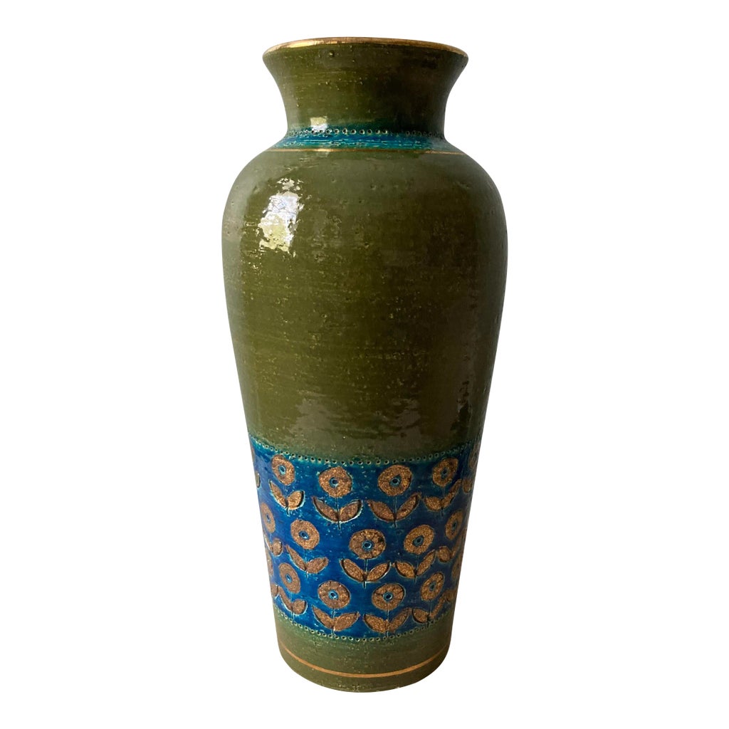 Tall Aldo Londi Bitossi for Rosenthal Netter “Thai Silk” Vintage