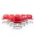 Mies van der Rohe for Knoll BRNO Mid Century Cantilever Chrome Dining Chairs - Set of 16 Each chair measures: 22 wide x 24...