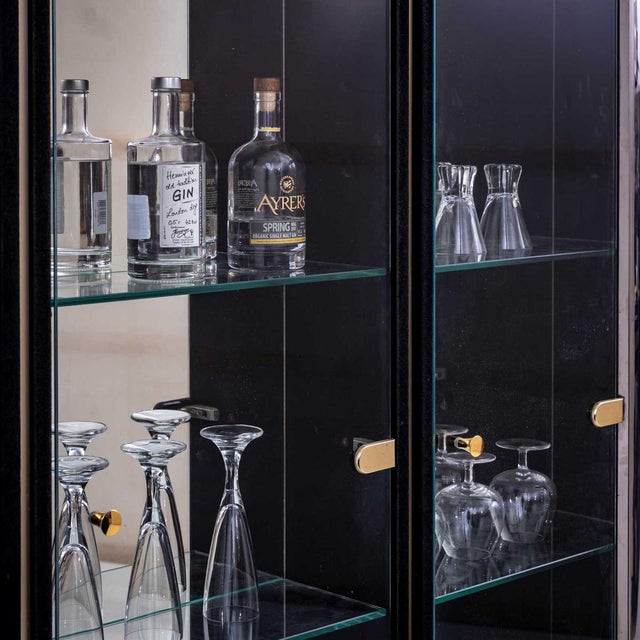 Hollywood Regency Bar with Counter, 1970s, Set of 4 For Sale - Image 14 of 16