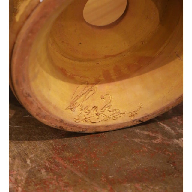 French Handmade Terracotta Anduze Bowl Urn Planter by La Madeleine For Sale - Image 10 of 13