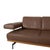 Model 24/7 Corner Sofa and Ottoman in Brown Leather, Wood and Chrome from Joop, Set of 2 For Sale - Image 10 of 18
