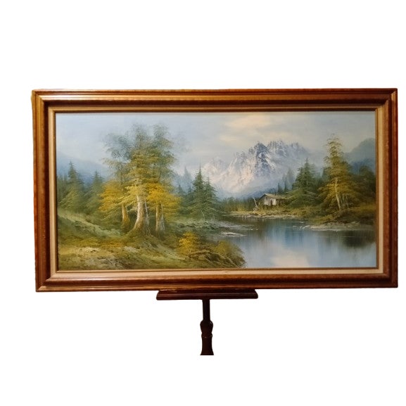 1980s 1980s Willi Bauer Large Impressionst Painting For Sale - Image 5 of 5
