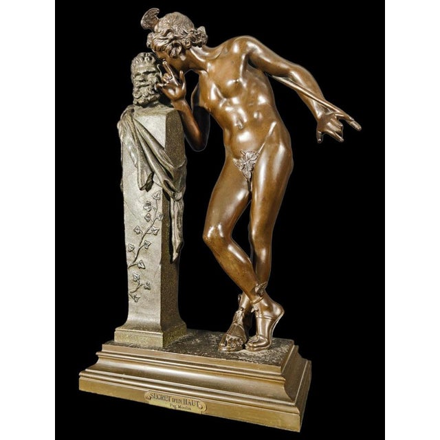 Moulin, Figurative Sculpture, 19th Century, Bronze For Sale - Image 6 of 14