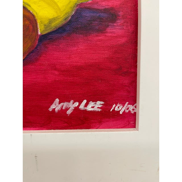 Vintage Painting of Pull Toys by Amy Lee, 2006 - Original on Canvas, Framed For Sale In Seattle - Image 6 of 10