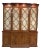 18th Century Georgian Mahogany Breakfront Bookcase With Lined Interior For Sale