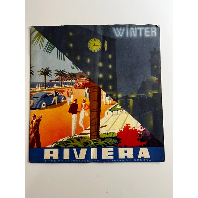 1940s - 1950s French and Italian travel booklets, Italian Rivera. Great graphics and colors for framing.