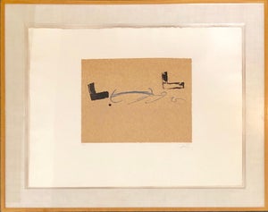Antoni Tàpies, Antoni Tapies Post Modern Abstract Expressionist Aquatint