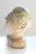 Circa 1940's -1950's Male Bust Sculpture/Glazed Clay Pottery For Sale - Image 4 of 9