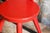 Handmade Red "Keyhole Chair" in the Style of William Fetner For Sale - Image 4 of 9