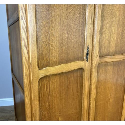 Vintage French Louis XVI Style Wardrobe in Oak For Sale - Image 4 of 8