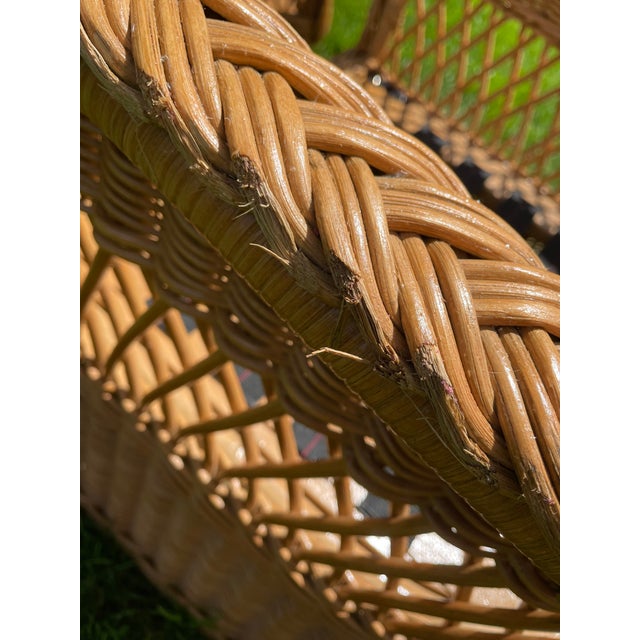 1970s Henry Link Wicker Sofa Frame Set 3 Pieces Chairish