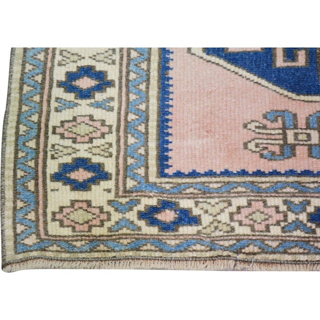 Vintage Turkish Anatolian Knotted Wool Rug, 3'1''x3'7'' For Sale - Image 4 of 4