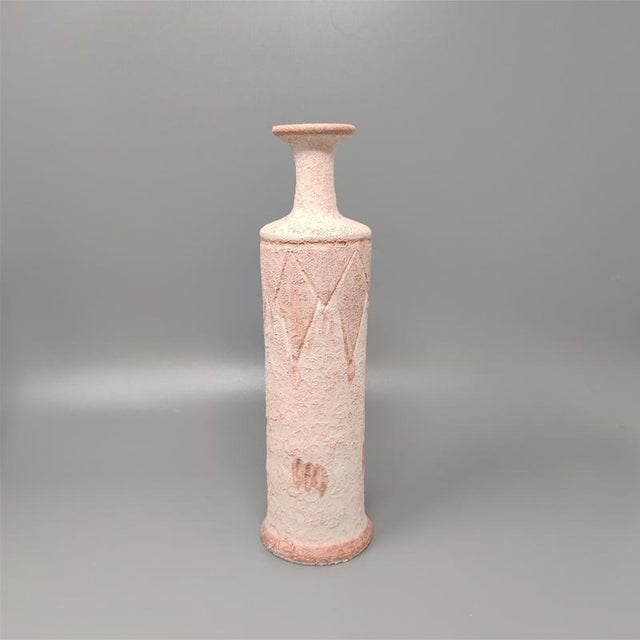 Pink Ceramic Vases, Italy, Set of 2 For Sale - Image 4 of 10