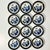 This set of 12 Petite Blue Willow Plates are from the late 1940s when the Allied Forces occupied Japan, as marked on the...