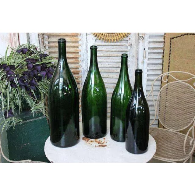 1900 - 1909 Set of Eight Vintage French Champagne Bottles For Sale - Image 5 of 7