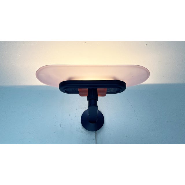 Metal Vintage Italian Pink Jill Sconce from Arteluce, 1970s For Sale - Image 7 of 18