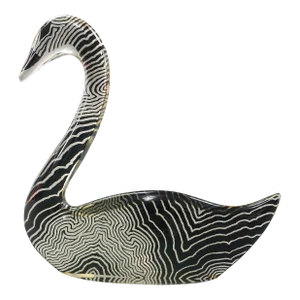 Abraham Palatnik Brazil Mid Century Lucite Acrylic Swan Op Art Sculpture