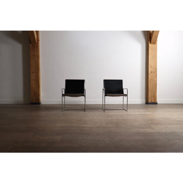 1970s Filo Lounge Chairs Model 203 by Odile Mir for Prisunic, France 1971, Set of 2 For Sale - Image 5 of 18