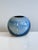 1970s Studio Ceramic Spherical Vase with Blue Flowing Glaze, Germany, 1970s For Sale - Image 5 of 15