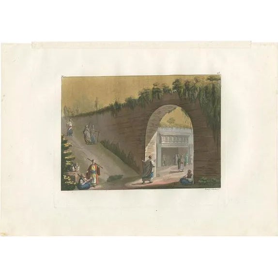 Entrance to the Tomb of Absalom in Jerusalem, 1831, Paper For Sale