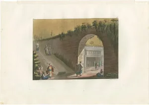 Entrance to the Tomb of Absalom in Jerusalem, 1831, Paper